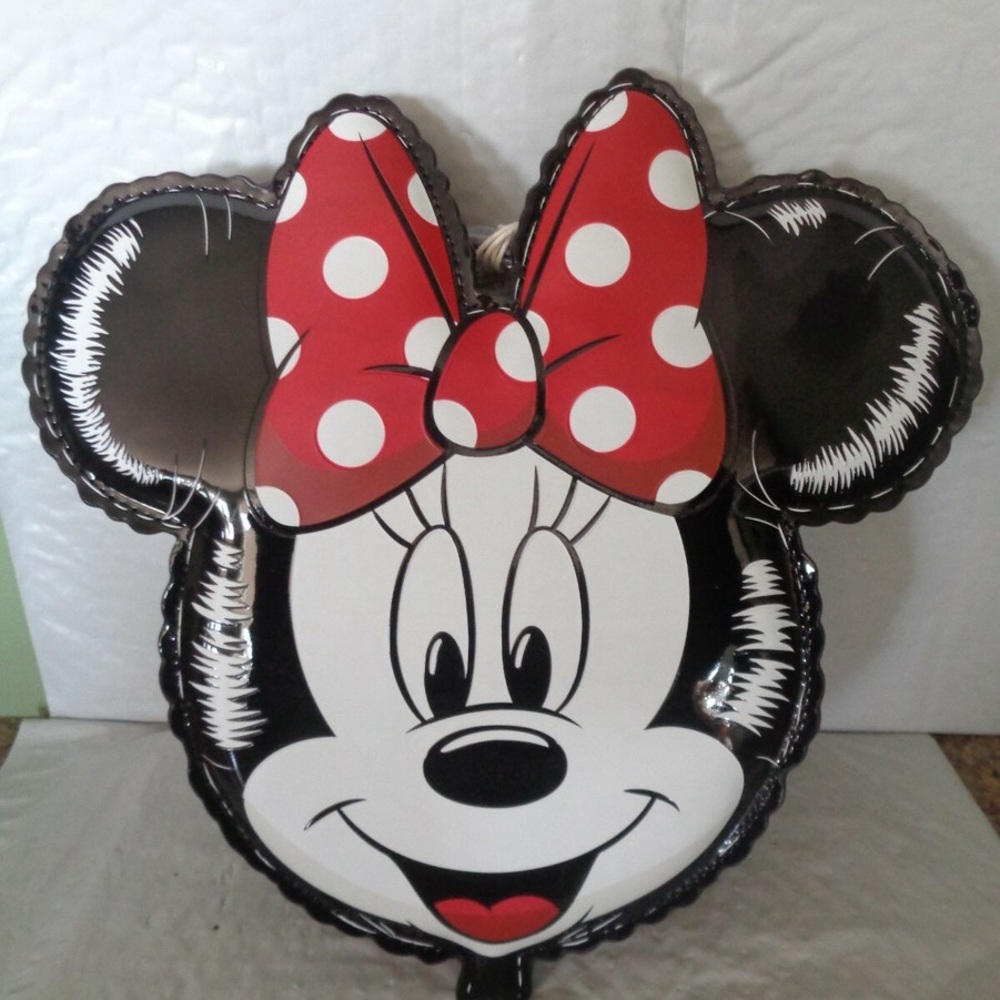 Loungefly Disney Minnie Mouse Balloon Backpack Black Red Bow